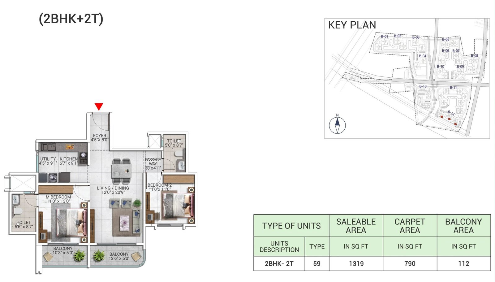 2 BHK Plan